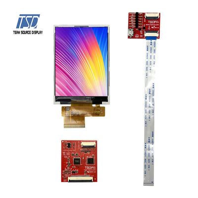 3.2 นิ้ว 240x320 ST7789V IC โมดูล UART LCD 300nits Transmissive TN