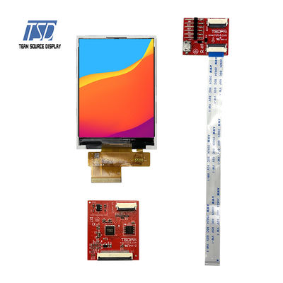 3.2 นิ้ว 240x320 ST7789V IC โมดูล UART LCD 300nits Transmissive TN