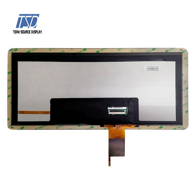 แผงหน้าปัดรถยนต์ HDMI ความละเอียด 1920x720 IPS Glass TFT LCD Display 12.3&quot; พร้อม PCAP