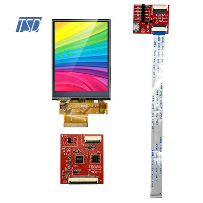 20pin 2.8 '' โมดูล TFT LCD แสดงผล HMI หน้าจอสัมผัสแบบ Resistive UART Interface
