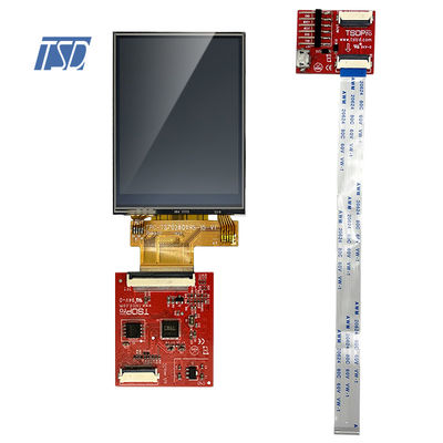 20pin 2.8 '' โมดูล TFT LCD แสดงผล HMI หน้าจอสัมผัสแบบ Resistive UART Interface