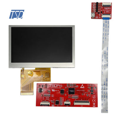 UART 4.3 '' โปรโตคอล 480x272 Lcd Capacitive Screen HMI Interface พร้อม CTP