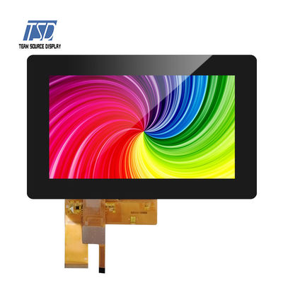 โมดูลจอแสดงผล TFT LCD มาตรฐาน TSD 7 นิ้ว 450 Nits 800x480 RGB พร้อมแผงสัมผัส