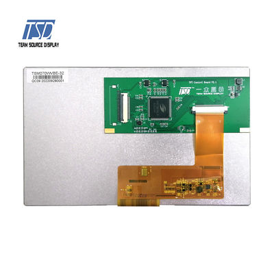 UART 7 นิ้ว 500 Nits 800x480 TN RGB Smart LCD Module PN TSM070WVBE-32