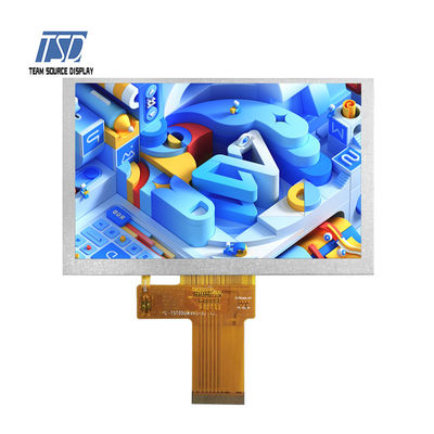 5 นิ้ว 800x480 IPS Glass 500nits หน้าจอ LCD Transmissive 5 &quot;โมดูลอินเทอร์เฟซ LVDS