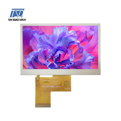 4.3 นิ้ว RGB 24bits 1000nits TSD IPS LCD Display สำหรับการใช้งานกลางแจ้ง