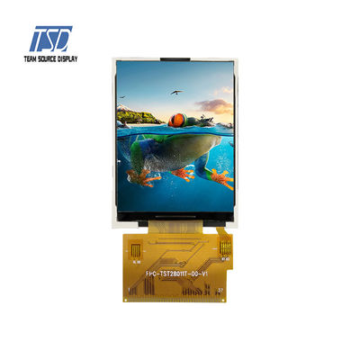 240x320 ความละเอียด 2.8 &quot;สีแผง TFT Transmissive LCD พร้อมอินเทอร์เฟซ MCU