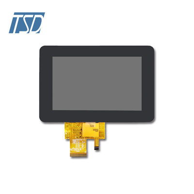 800x480 แผงแสดงผล LCD แบบสัมผัส 450 ความสว่าง 5 นิ้ว Tft Lcd Display Module