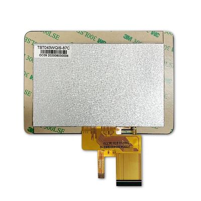 480x272 หน้าจอโมดูล TFT LCD ขนาด 4.3 นิ้วพร้อม CTP, 12 นาฬิกา, ST7282, จอแสดงผล RGB-24bit TN