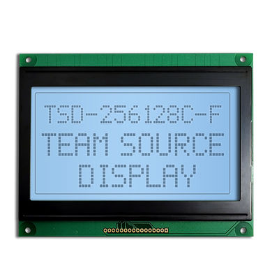 กำหนดเอง 256x128 FSTN Transmissive Positive COB Graphic Monochrome จอแสดงผล LCD โมดูล