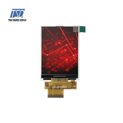 2.8 นิ้ว 240x320 ความละเอียด 280nits อินเทอร์เฟซ MCU ILI9341V IC TFT LCD Display