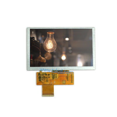 อินเทอร์เฟซ RGB 5 นิ้ว 480x272 300nits หน้าจอแสดงผล TFT LCD พร้อม ST7257 IC