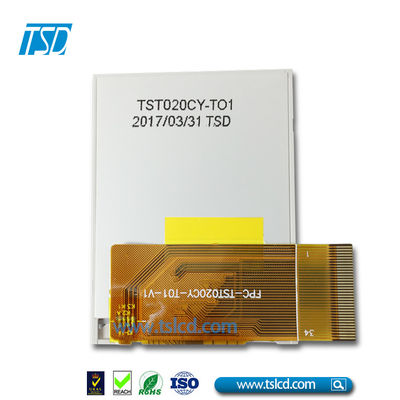 2 '' 2 นิ้ว 176xRGBx220 ความละเอียด TN Resistive Color TFT LCD หน้าจอสัมผัส MCU Interface Display Module
