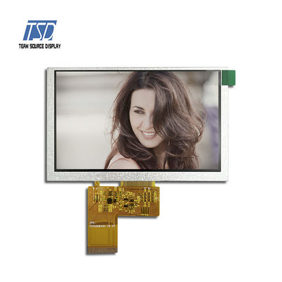 อินเทอร์เฟซ RGB 800xRGBx480 5 '' โมดูลแสดงผล IPS TFT LCD