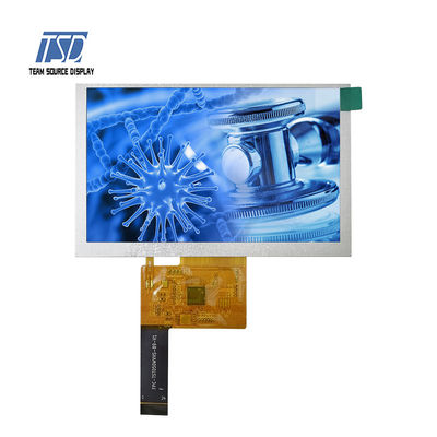 ความละเอียด 800x480 5 นิ้วอินเทอร์เฟซ SPI IPS LCD Panel